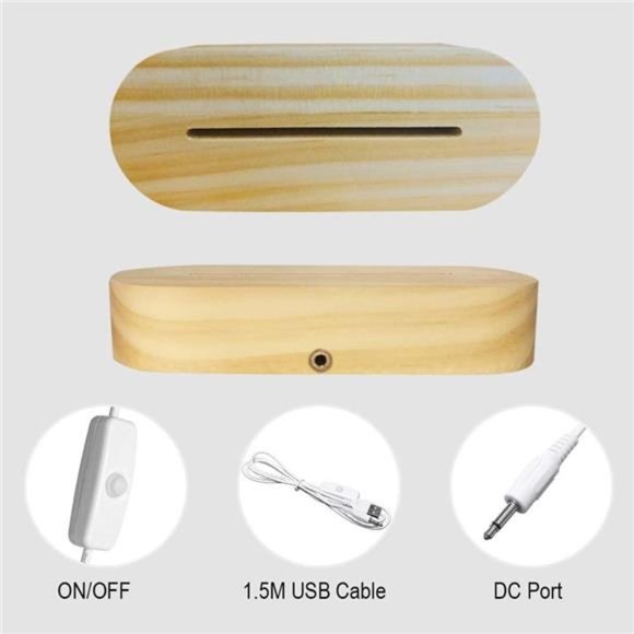 My Bestie Gifts,3D Illusion Lamp I Love You Friends Night Light for Best Friend - Picture 6 of 6